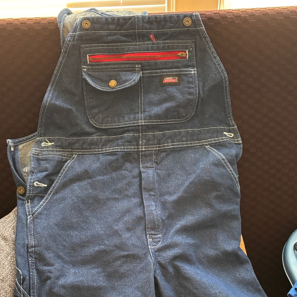Dickies Blue Jean Bib Overalls Men’s Small